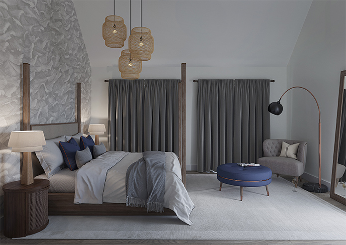 Luxe Velvet, Charcoal - Made to Measure Curtains - Image 7